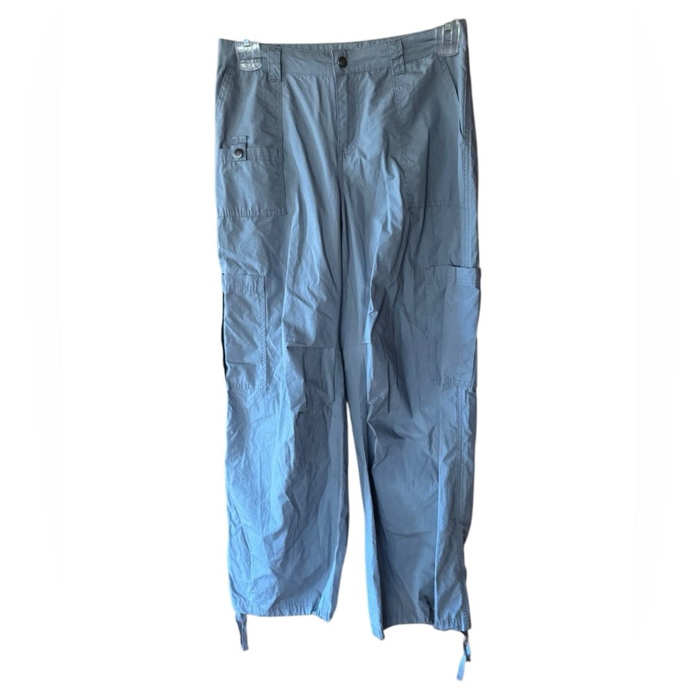 Wild Fable Blue/Gray Drawstring Ankle Cargo Pants